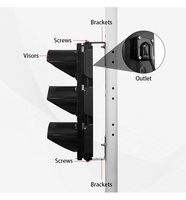 Pemasok Lampu Lalu Lintas Dia.200mm(8inci) Lampu Lalu Lintas LED Sepeda Merah Hijau