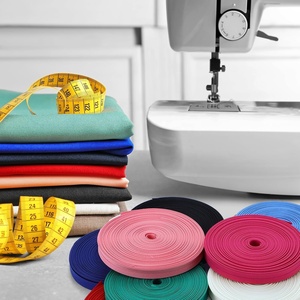 เทปผ้าทวิลลายทางคุณภาพสูงจากโรงงานโดยตรง ขนาด 12 มม. <span class=keywords><strong>1</strong></span>/2 นิ้ว แบบพับเดี่ยว 100% โพลีเอสเตอร์ 10 สี แต่ละสี 18 หลา สำหรับเย็บขอบ - Product Image 5