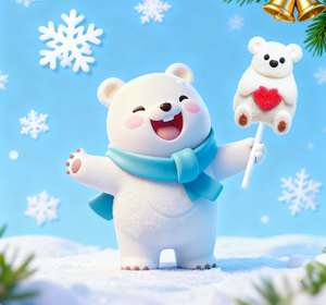 Vente en gros de guimauves en forme d'ours polaire et de pingouin, tendance TikTok, en coton sucré, saveur fruitée, boîte de friandises pour enfants, nourriture halal - Product Image 1