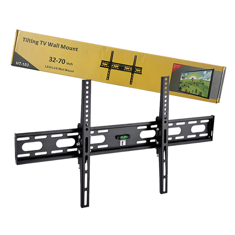 HT-103 nhà sản xuất thép TV gắn kết 32-70 inch vật liệu kim loại nghiêng khung TV Wall Mount