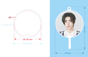 2025 New Design K-pop Star Style <b>Mini</b> <b>Hand</b> Fans Customizable Transparent PVC Plastic for Concerts - Product Image 2