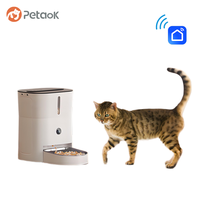 Distributeur automatique de nourriture pour animaux de compagnie Elecpet 3L, rechargeable, avec minuterie, bol en acier inoxydable solide et plastique, contrôle par application WiFi Tuya pour chats et chiens