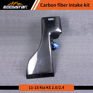 Prise d'air en carbone léger Eddystar avec bouclier thermique pour <span class=keywords><strong>Kia</strong></span> K5 Optima TF 2011-2015 2.0L 2.4L Accessoires de tuning quotidiens - Product Image 5