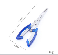 Pince multifonctionnelle en acier inoxydable à bouche incurvée Mini pince colorée ciseaux outils de poisson coupeur portable Pince de pêche
