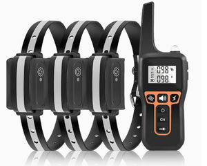 Collier de dressage pour chien à distance 1000m, anti-aboiement, vibration, son, choc, 3 canaux, rechargeable, pour la chasse et l'obéissance - Product Image 2