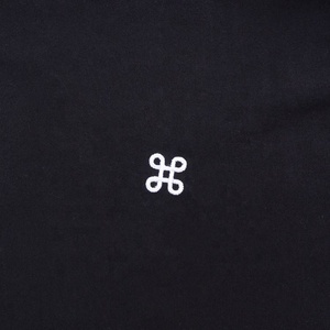 T-shirts en coton doux de logo de jacquard de broderie de col bon marché en gros - Product Image 5