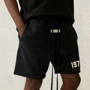 Pantalones cortos Fear of God para hombre, al por mayor, personalizados, de felpa francesa extragrande de 380 GSM, 100% algodón, para correr, trotar, estilo Hip Hop - Product Image 5