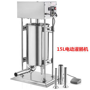 Embutidor de salchichas eléctrico de 30L, máquina automática de llenado de salchichas, entrenamiento de acero inoxidable para comida - Product Image 1