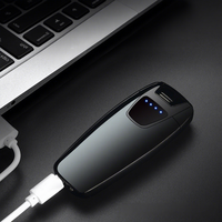 Briquet Électrique USB Multicolore à Double Arc Tactile en Métal, Coupe-Vent, avec Batterie Incluse – Offre Spéciale