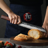 Ensemble de couteaux de cuisine XINZUO, 5 pièces, haute qualité, acier inoxydable 10cr, manche en bois