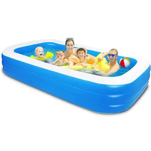 Piscina inflable sobre el suelo para niños, contenedor para adultos, jardín, patio trasero