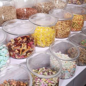 Modern Plastic Multifunctional <strong>Display</strong> <strong>Box</strong> for Supermarket Candy Sealed Can Food Dried Fruit Nut Polygon <strong>Box</strong>-Injection Technics - Product Image 4