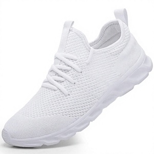 Baskets unisexes légères et respirantes en maille, à lacets, bout rond, chaussures de sport décontractées - Product Image 4