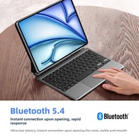 Nouveau clavier sans fil rétroéclairé en alliage d'aluminium avec interrupteurs à ciseaux pour iPad Pro 11, 78 touches, modèle K13