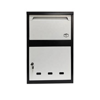 Boîte de livraison de colis métallique autoportante antivol résistante aux intempéries, avec clé pour appartement, revêtement en poudre – Meilleures ventes