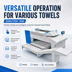 Machine automatique de pliage de serviettes, plieuse de serviettes industrielle pour hôtel - Product Image 4