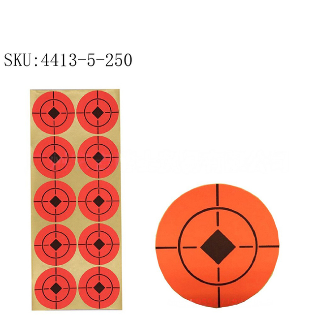 Factory Direct 1.5 Inch Adhesive Shooting Target Stickers Circular Bullseye with Crosshair &Diamond Center for Shooting Practice