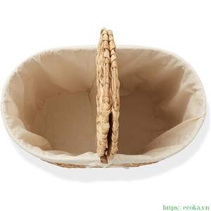 Panier de rangement pliable personnalisable Ecoka grande taille en corde de paille tressée écologique et fibres végétales, grande capacité pour salle de bain - Product Image 5