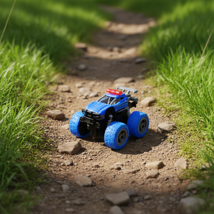 Coche de Policía Todoterreno 4x4 con Embrague, Juguete de Arrastre para Niños, Tamaño 8-10 cm - Product Image 3