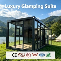 Villa Prefabricada de Lujo Desmontable con Ventanas Panorámicas y Terraza Privada para Resorts y Alquiler de Villas de Alta Gama