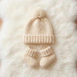 Set di Abbigliamento Personalizzato per Neonati, Completo in Maglia per Bambini e Bambine, Outfit Invernale a Maniche Lunghe, Tutina per Neonati - Product Image 3
