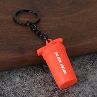 Porte-clés Série Fitness Créative, Breloque haltère et disque de musculation, Pendentif pour sac à dos