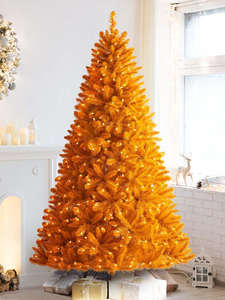 <span class=keywords><strong>Sapin</strong></span> de Noël rose à charnière <span class=keywords><strong>sapin</strong></span> canadien <span class=keywords><strong>artificiel</strong></span> arbre de Noël rose corsé léger - Product Image 6