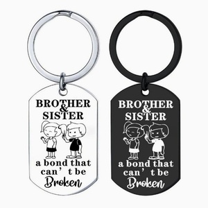 Oneway Wholesale Metal Sublimation Family Lovers Couple Key Chain Custom Designers Photo <b>Keychain</b> - Product Image 3