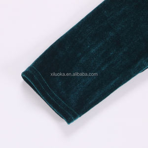 批发高品质天鹅绒面料时尚长公主儿童女孩派对礼服 - Product Image 3