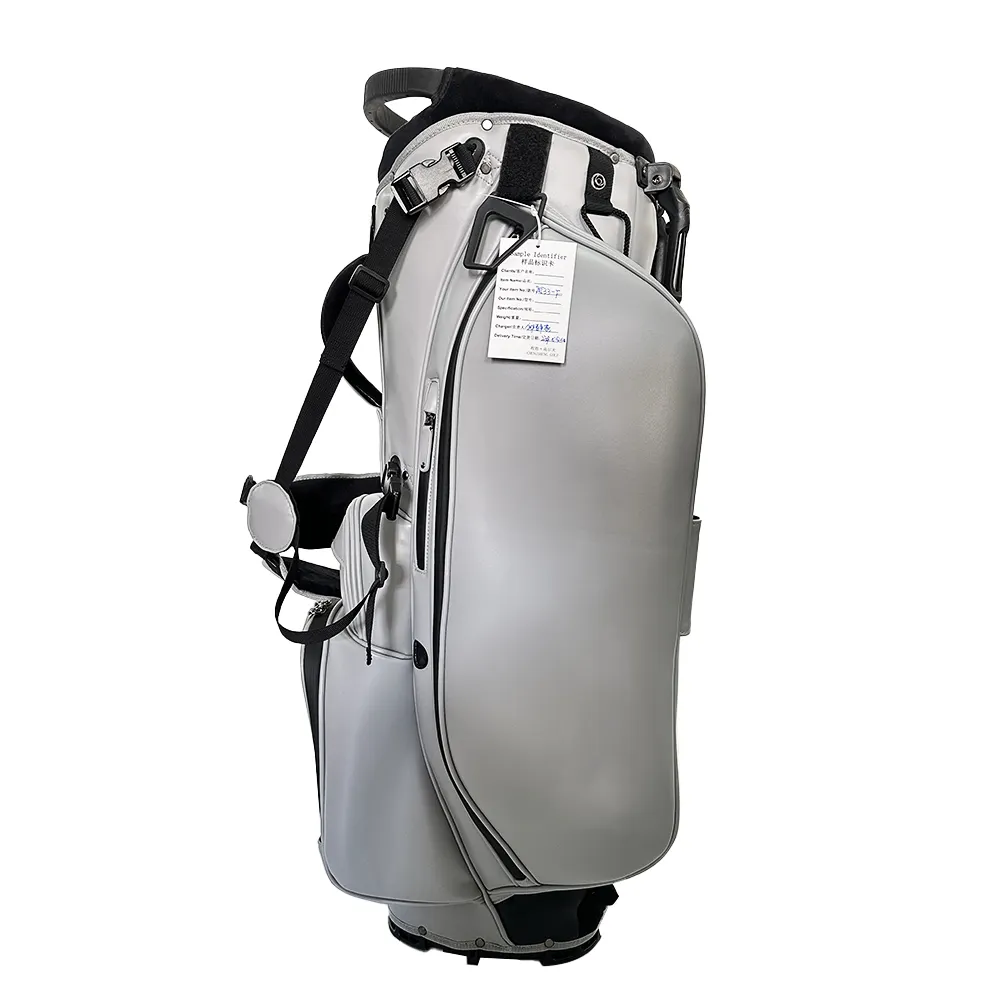 Wholesale Custom gray golf tour bag disc leather waterproof attachment lightweight detachable golf bag stand