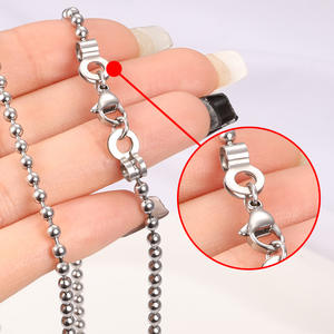 Cierre <span class=keywords><strong>de</strong></span> Acero Inoxidable con Cuentas para Collar o Pulsera, Chapado en Oro <span class=keywords><strong>de</strong></span> 18K, Accesorios para DIY, en Oro, Oro Rosa y Negro - Product Image 4