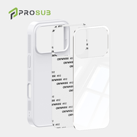 Coque de téléphone portable Prosub 2D en TPU, PC et aluminium durable pour iPhone 17, 16, 15, 13 Pro Max – Design vierge personnalisable
