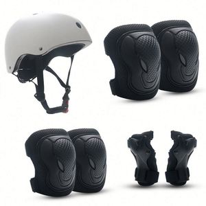 QW Conjunto de Protección Deportiva Todoterreno para Niños - Casco de Patinaje, Rodilleras y Coderas con Función Térmica de Poliéster - Product Image 5