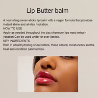 Aangepaste Natuurlijke Fruitsmaak Hydraterende Lipverzorging Originele Bijenwas Vitamine E Veganistische Lippenbalsem