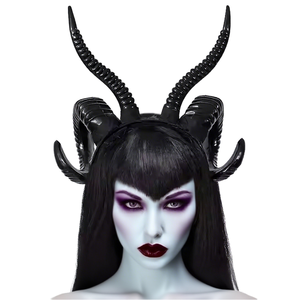 Cosplay cuerno pelo HoopDemon cabra Hornsn fiesta <span class=keywords><strong>disfraz</strong></span> accesorios mujeres niñas <span class=keywords><strong>diablo</strong></span> <span class=keywords><strong>cuernos</strong></span> 3D Halloween negro diadema - Product Image 1