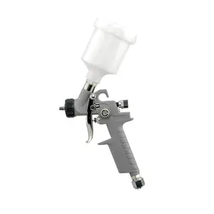 Pneumatische 0,8mm Spitze Mini HVLP Air Paint Sprayer Schwerkraft-Spritzpistole mit 125 ccm Plastik becher