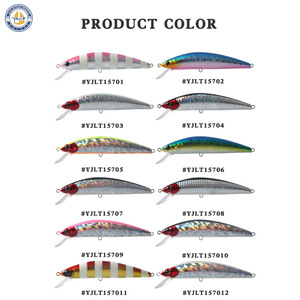 เหยื่อปลอมยี่ห้อ Yajie รุ่น Minnow ขนาด 13 ซม. น้ำหนัก 40 กรัม แบบจม สำหรับตกปลาทะเลน้ำลึก ใช้สำหรับตกปลาแมคเคอเรลและปลากะพง - Product Image 2