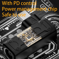 Adaptateur d'angle de type C vers DC PD 140W convertisseur de charge rapide PVC USB C vers prise de courant continu pour chargeur de voiture de banque d'alimentation