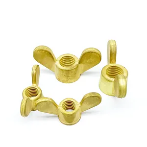Din 315 Copper Butterfly Nut M5 M7 Brass Round Wing Nuts