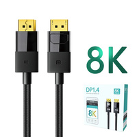 Câble DP vers DP de haute qualité 8K 60Hz 4K 144Hz 2K 165Hz pour moniteur, GPU, TV, PC, ordinateur portable