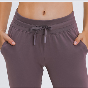 Leggings Sportivi con Tasche Laterali <span class=keywords><strong>Pantaloni</strong></span> da Jogging Atletici <span class=keywords><strong>Pantaloni</strong></span> Larghi da <span class=keywords><strong>Donna</strong></span> in Nylon <span class=keywords><strong>Pantaloni</strong></span> da Corsa Abbigliamento Sportivo - Product Image 4