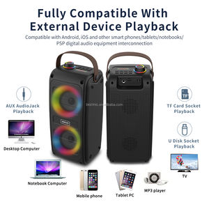 <span class=keywords><strong>ลำโพง</strong></span>บลูทูธยอดนิยม LED สีสันสดใสเสียงบลูทูธไร้สายกลางแจ้งแบบพกพาซับวูฟเฟอร์<span class=keywords><strong>ลำโพง</strong></span>คาราโอเกะบ้าน - Product Image 6