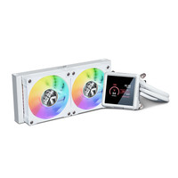 Refroidisseur d'eau pour processeur tout-en-un B240-gt-w Vk, écran LCD IPS de 3,95 pouces, prise en charge multiplateforme, effet d'éclairage ARGB