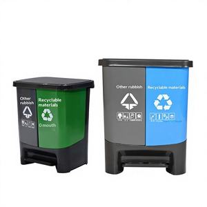 <span class=keywords><strong>Poubelle</strong></span> de tri à pédale Nanjing à quatre couleurs, <span class=keywords><strong>60L</strong></span>, <span class=keywords><strong>double</strong></span> tri, 20L, en plastique, pour la maison, l'hôtel, les entreprises, les écoles, grande taille - Product Image 1