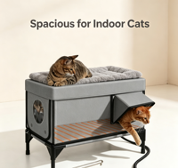 Maisonnette d'hiver pour animaux de compagnie, best-seller, chaude, résistante au vent, à la pluie, aux griffures, avec chauffage électrique et tissu anti-morsure