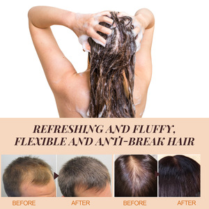 OEM ODM ขายส่งซุปมะกอกและแชมพูน้ํามันม้าเคราติน Silky แชมพูทําความสะอาดลึกอย่างอ่อนโยนบํารุงผมธรรมชาติแชมพู - Product Image 4