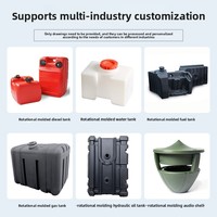 Coque de haut-parleur de basses pleine fréquence à cinq trous en plastique moulé par rotation personnalisée