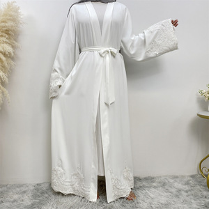 Moda Árabe do Oriente Médio, Abaya Islâmica Bordada e Respirável em Tamanho Plus, Vestido Longo para Mulheres - Product Image 6