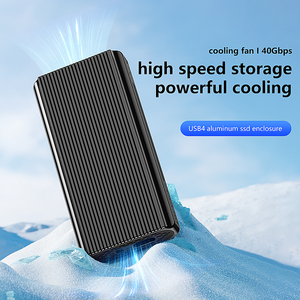 Enclosure SSD <span class=keywords><strong>M</strong></span>.2 NVME Portabel 40Gbps USB4.0 dengan Protokol NVME PCIe dan Dukungan Pendingin untuk SSD <span class=keywords><strong>M</strong></span>.2 NVME - Product Image 2