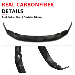 Divisor de Labio Delantero de 3 Piezas Estilo GTS de Fibra de Carbono Real para <span class=keywords><strong>BMW</strong></span> M5 F90 Pre-LCI Sedán, Spoiler Inferior de Parachoques <span class=keywords><strong>2018</strong></span>+ - Product Image 2